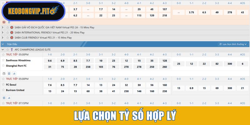 Lựa chọn tỷ số hợp lý
